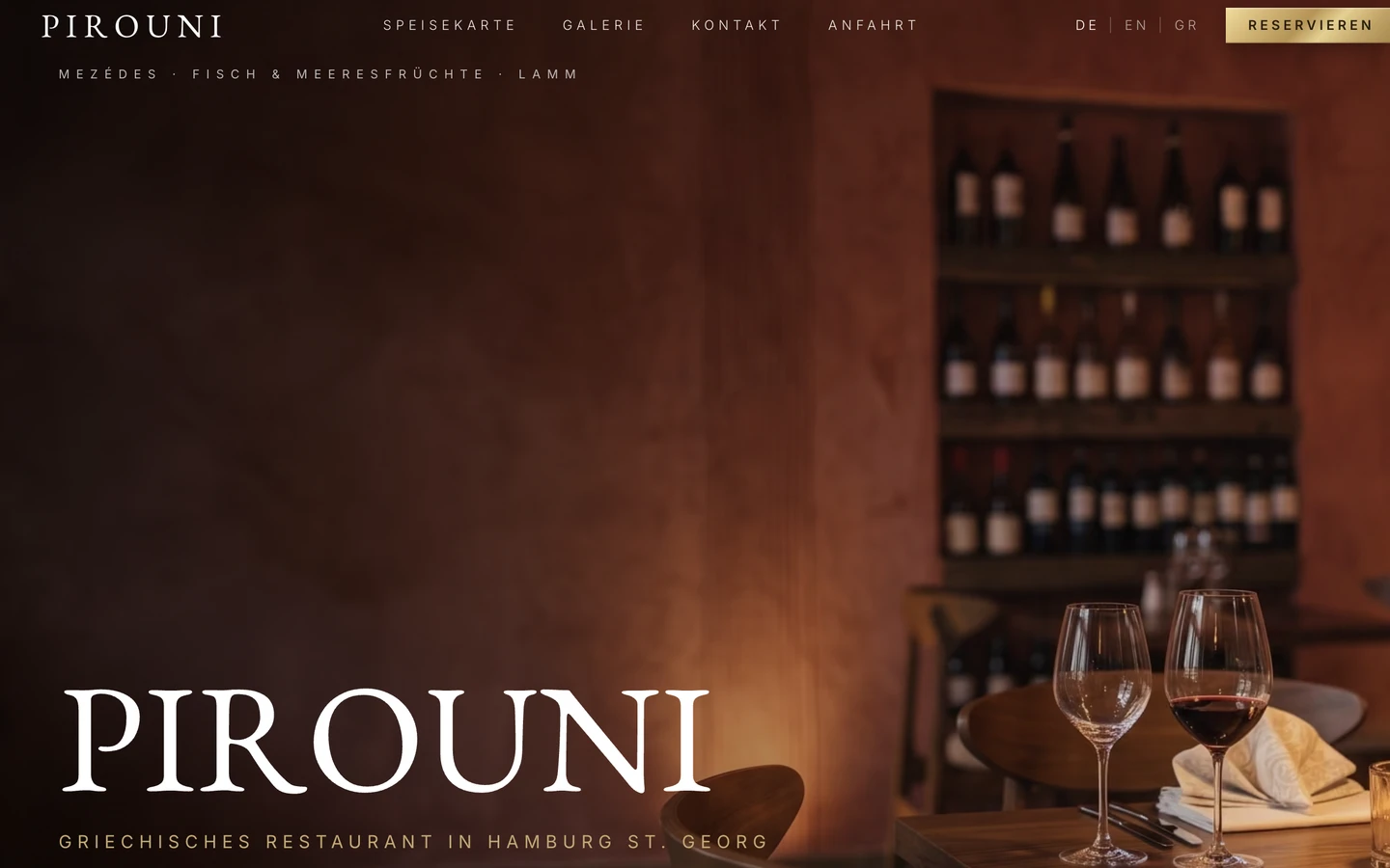 Die neue pirounirestaurant.de