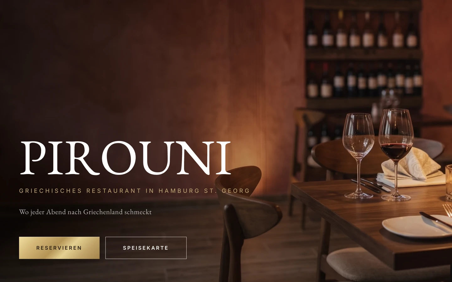 Pirouni Restaurant Website